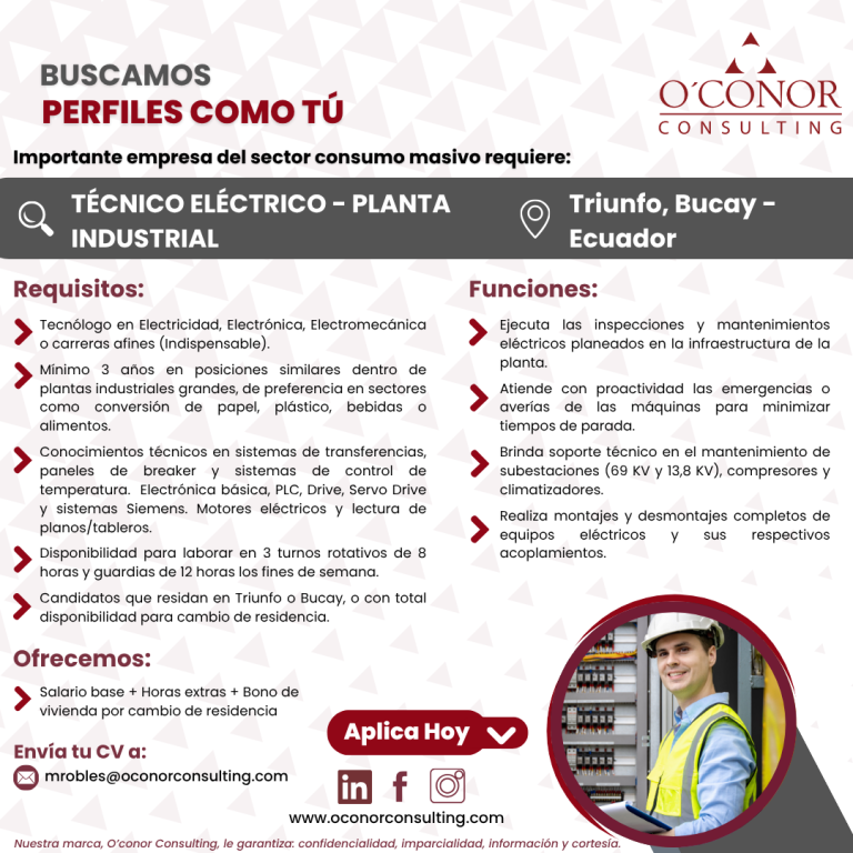 vacantes oconor 2025