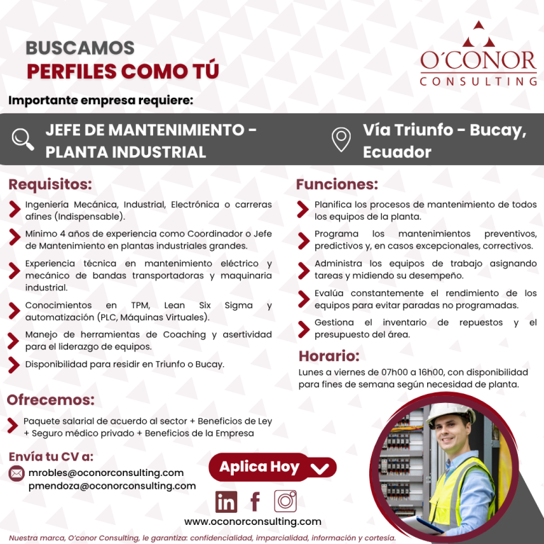 vacantes oconor 2025