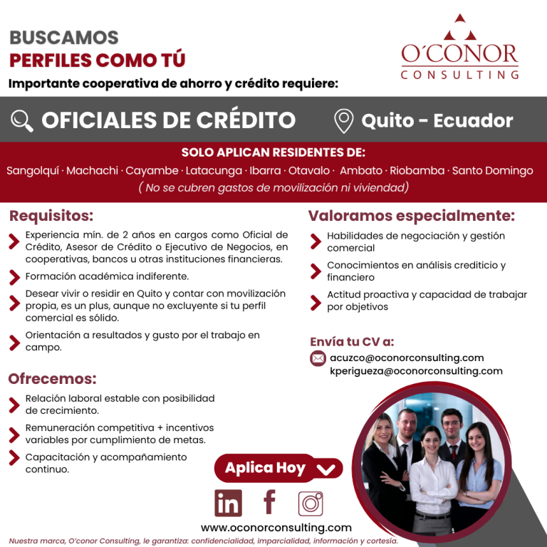 vacantes oconor 2025