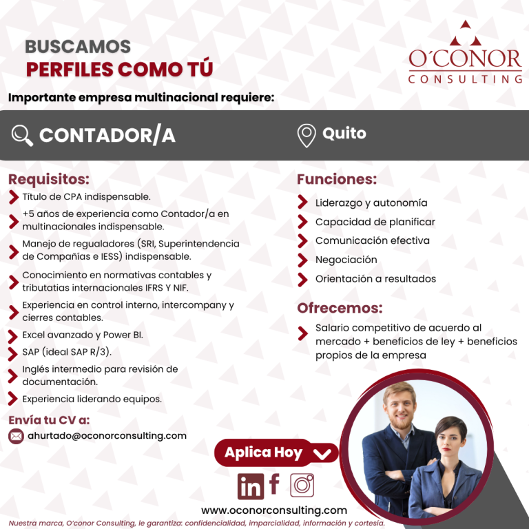 vacantes oconor 2025